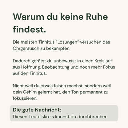 Endlich wieder leben, ohne dass der Tinnitus deinen Alltag bestimmt