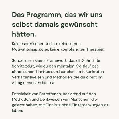 Endlich wieder leben, ohne dass der Tinnitus deinen Alltag bestimmt